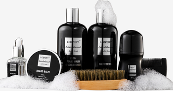 Deluxe Sandalwood Self Care Grooming Beard Kit