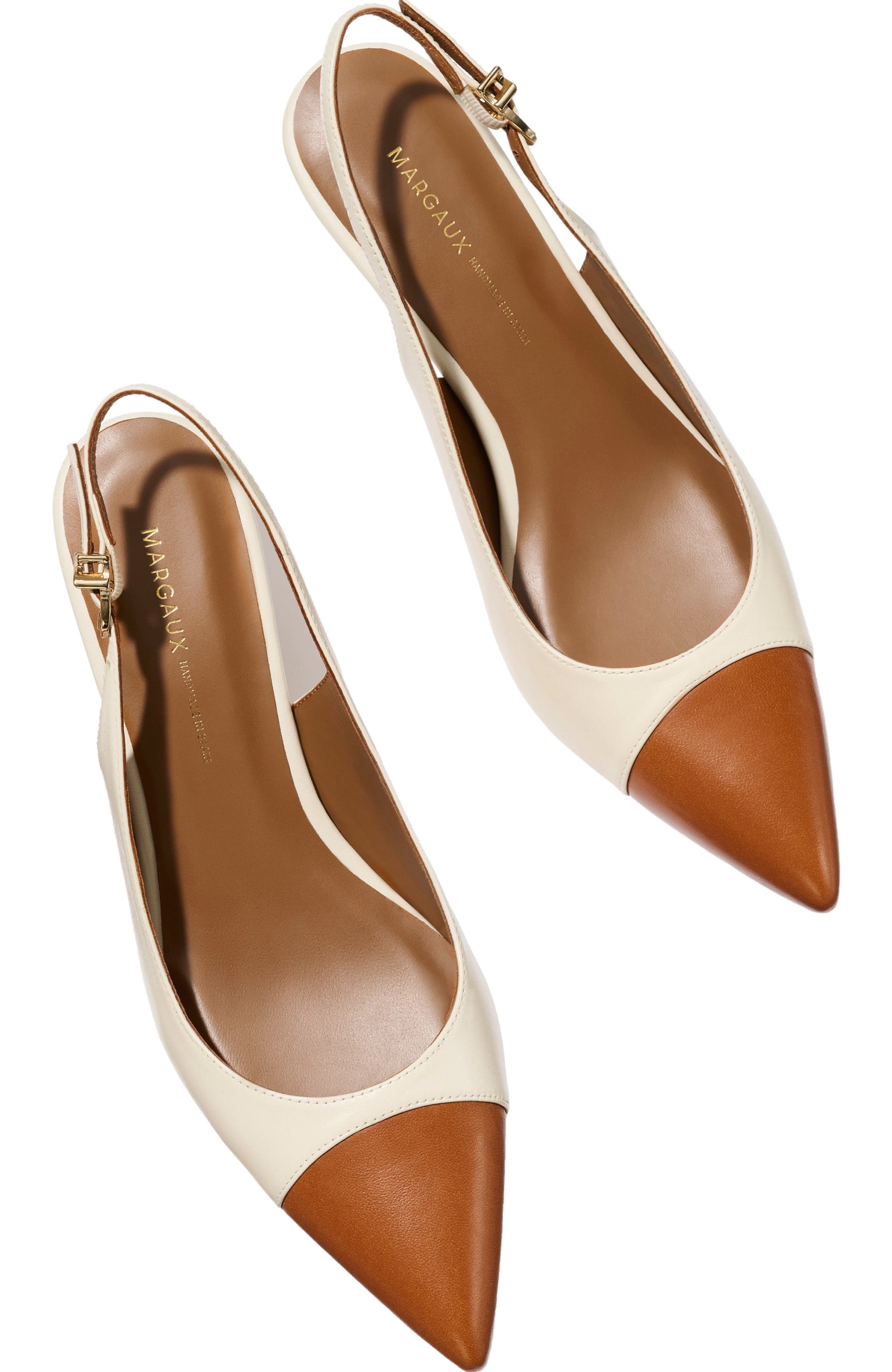 MARGAUX The Colette Cap-Toe, Alternate, color, Cotton And Saddle Nappa