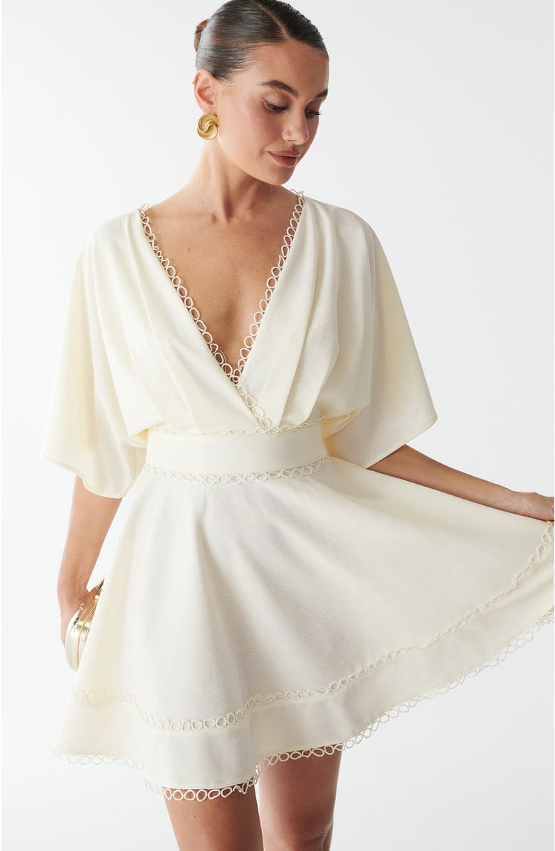 SAVEL Sissy Mini Dress, Alternate, color, Ivory