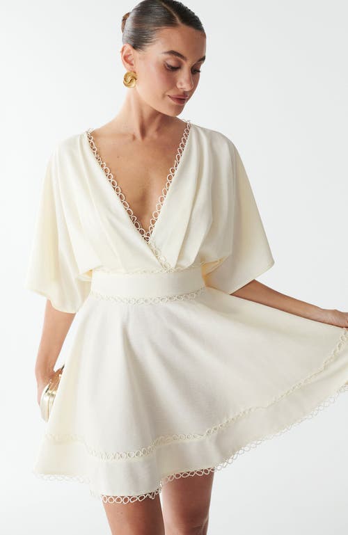 Savel Sissy Mini Dress In White