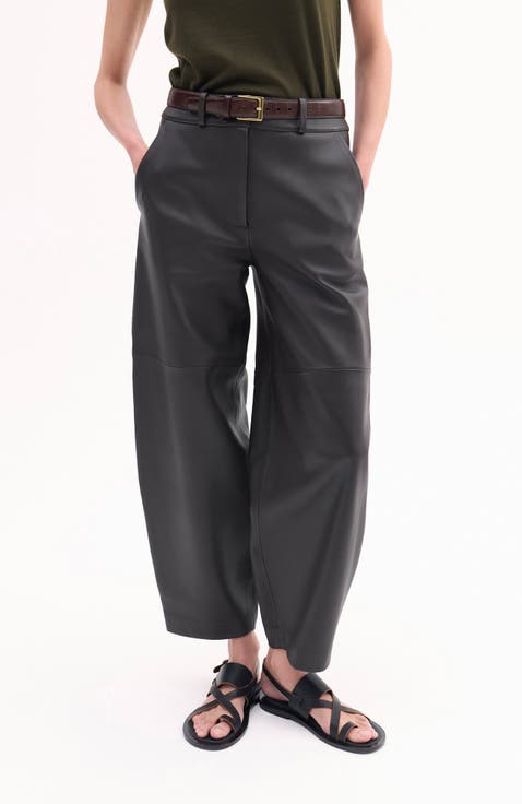 Faux Leather Cropped Pants – Brochu Walker