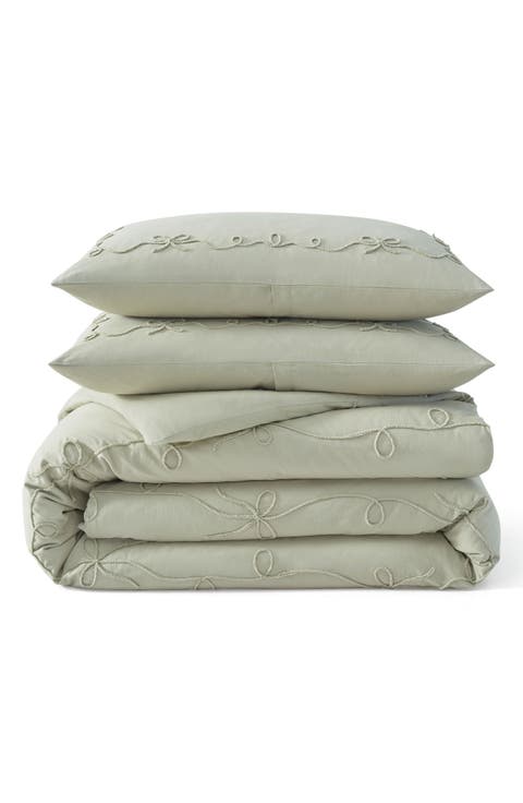 Sasha Bows Duvet Cover & Sham Set