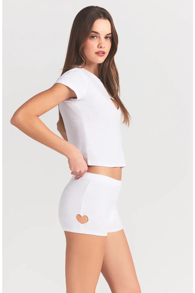 Worn In Jersey Micro Shorts, Alternate, color, SNOW
