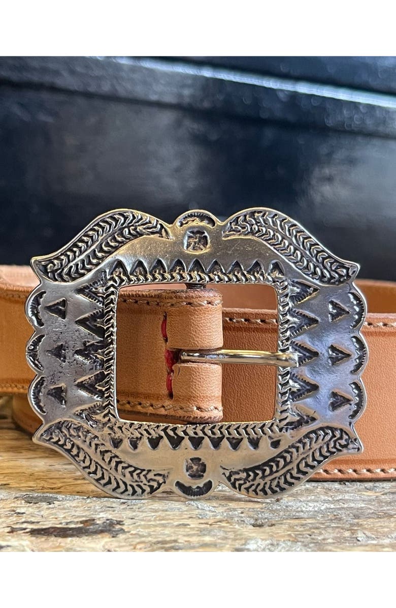 Fortela Berry Leather Belt, Alternate, color, Camel