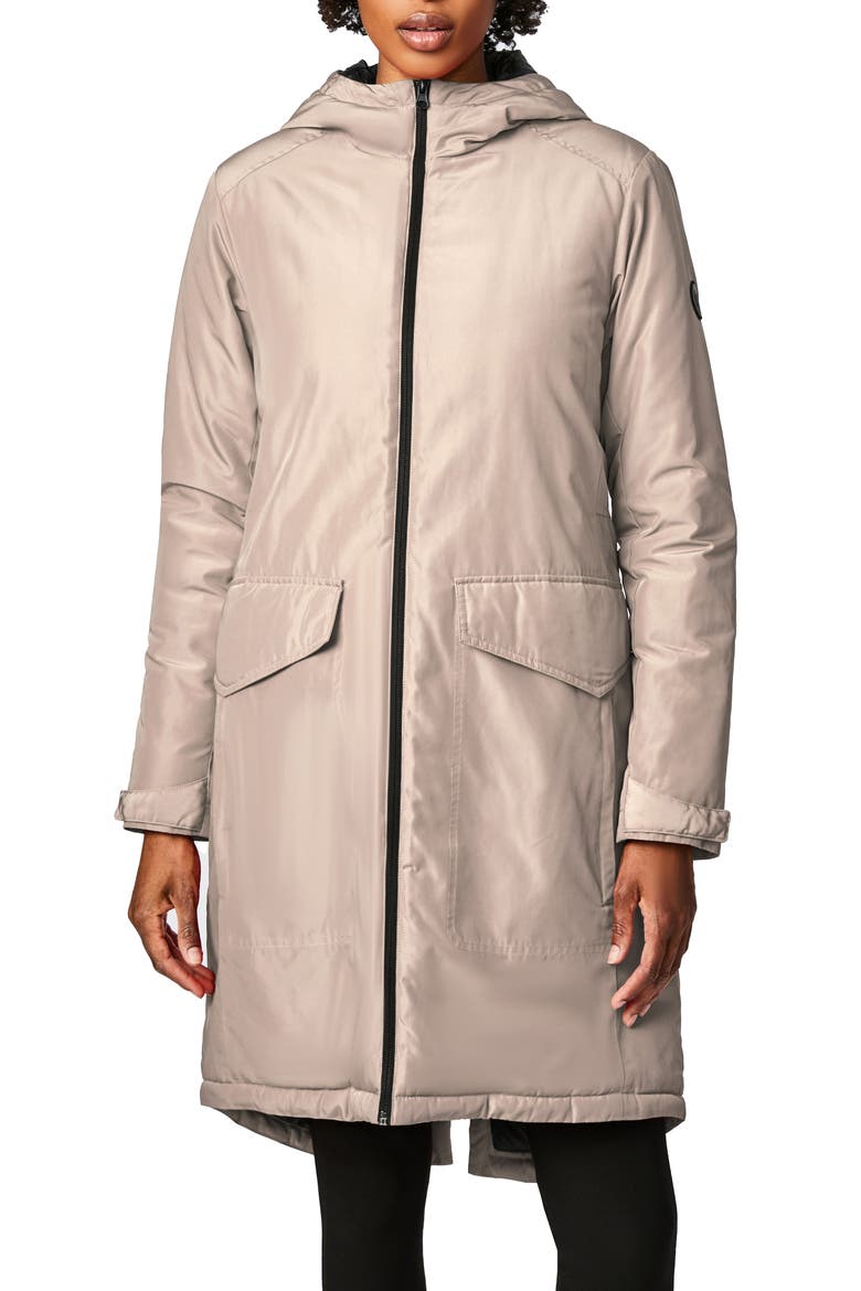 Insulated Hooded Raincoat, Main, color, FRAPPE