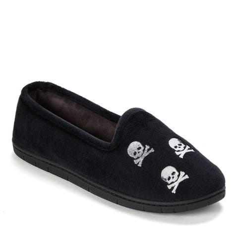 Halloween Velour Closed Back Slippers