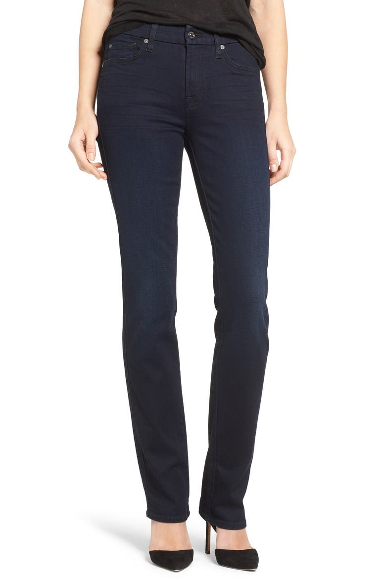 7 For All Mankind® 'b(air) - Kimmie' Straight Leg Jeans, Main, color, BLUE BLACK RIVER THAMES