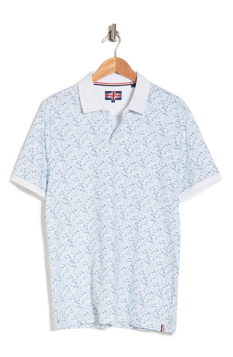 SOUL OF LONDON Contrast Knit Polo, Alternate, color, White