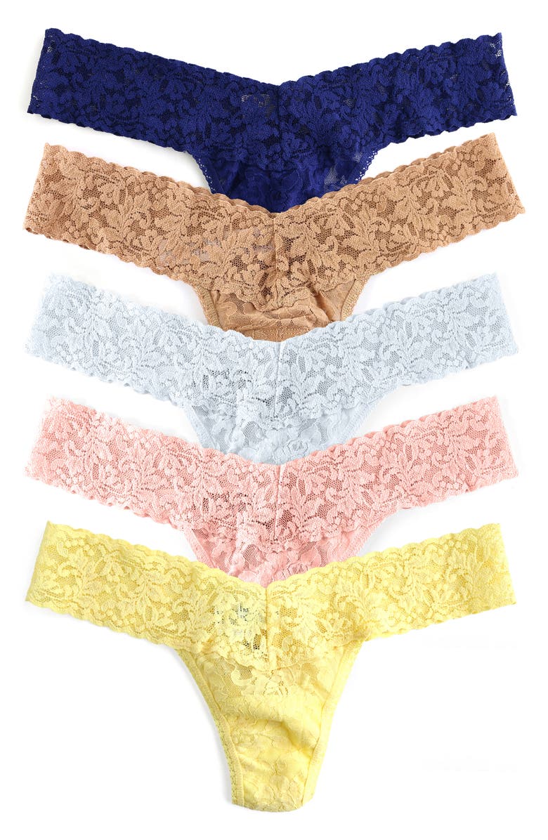 Hanky Panky Holiday Assorted 5-Pack Low Rise Thongs, Alternate, color,