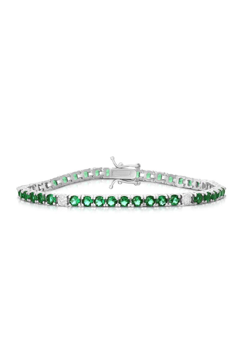 CZ Tennis Bracelet, Main, color, SILVER