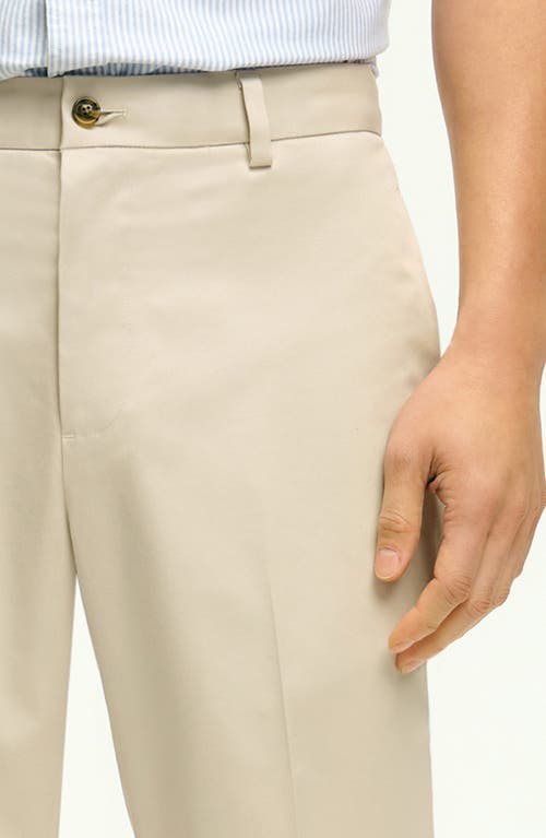 Brooks Brothers Elliot Fit Stretch Cotton Advantage Chino Pants In Stone