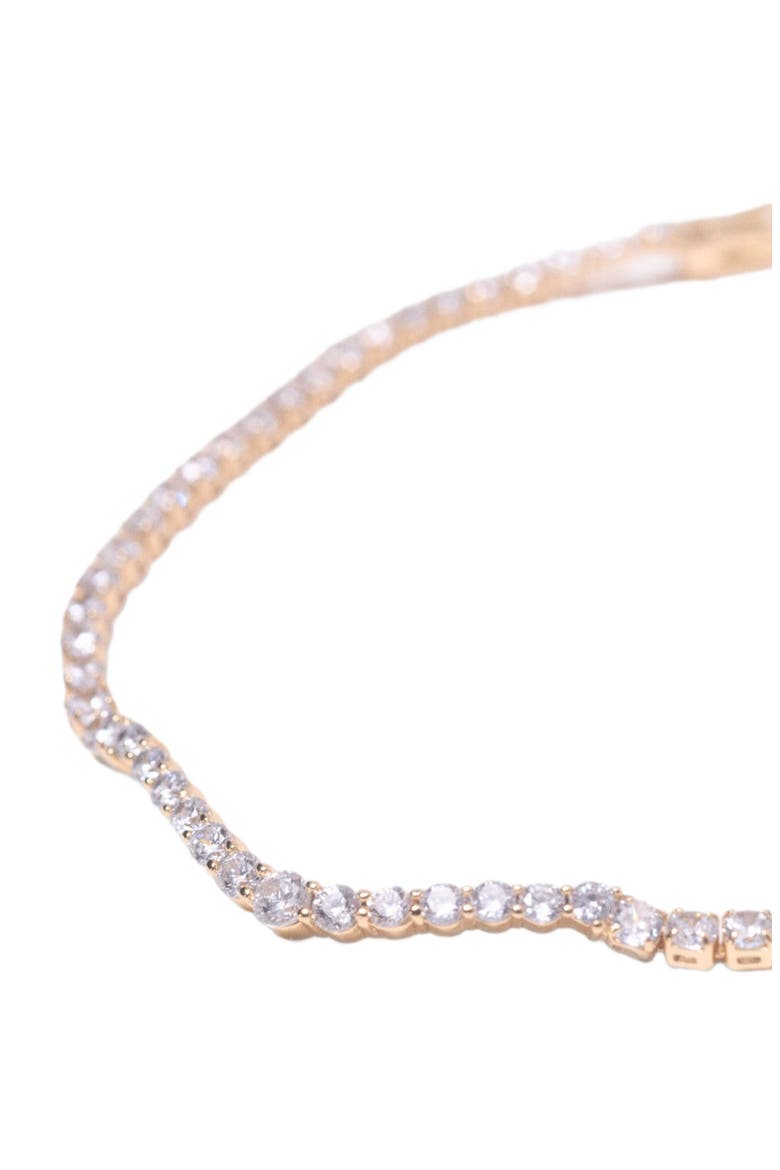 Cascade diamanté bracelet, Alternate, color, Gold