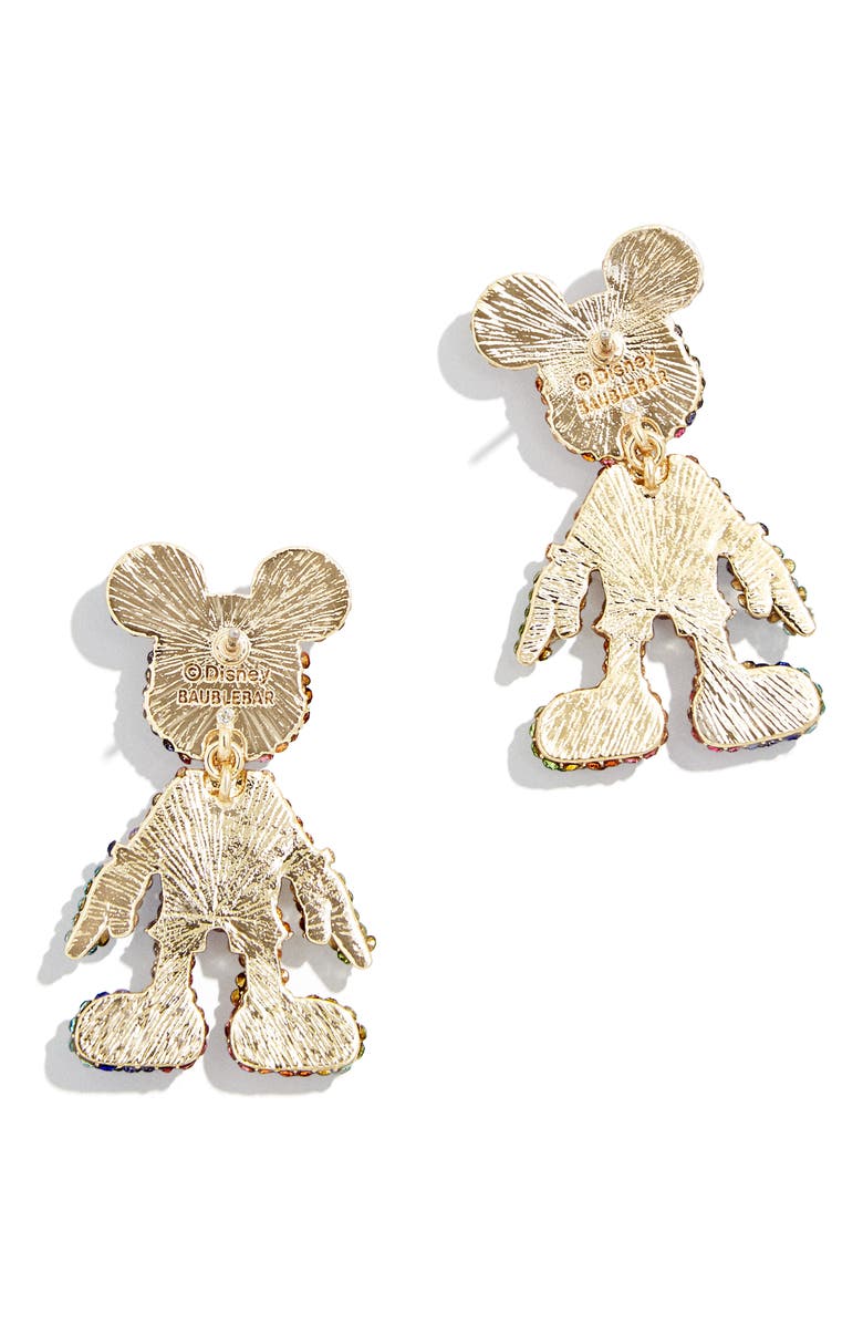 BaubleBar Disney<sup>®</sup> Mickey Mouse 3D Drop Earrings, Alternate, color, 