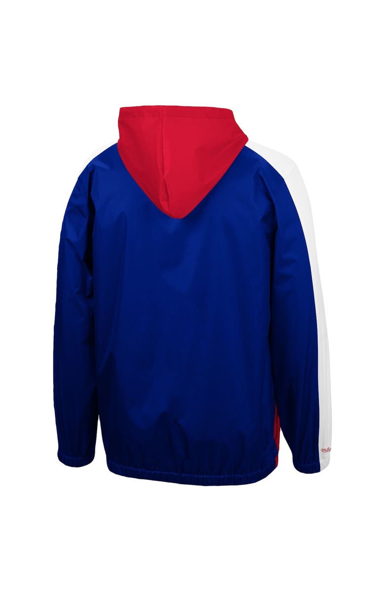 Mitchell & Ness Men's Mitchell & Ness Royal/Red Chicago Cubs Game Day Full-Zip Windbreaker Hoodie Jacket, Alternate, color, 