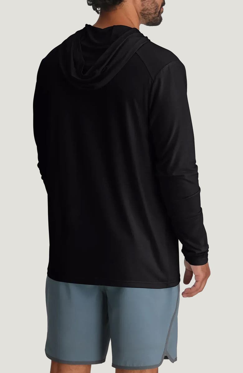 Free Fly Shade UPF 50+ Hoodie, Alternate, color, Black