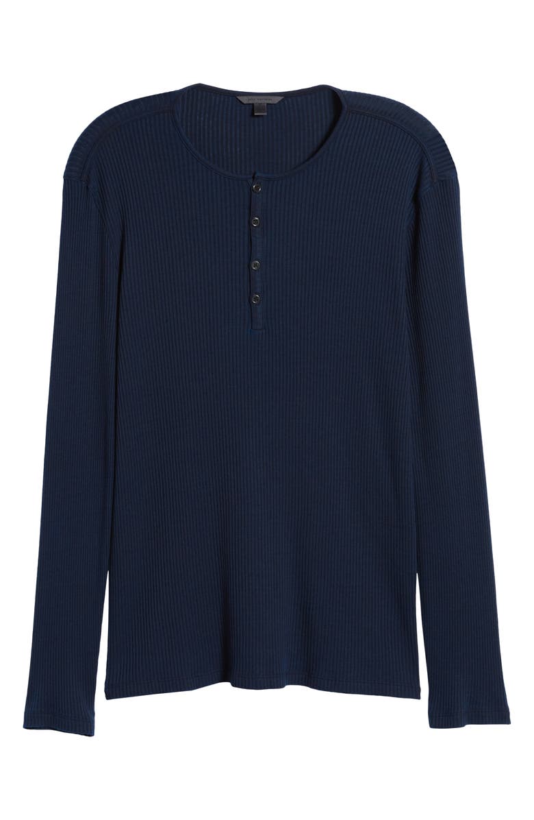 John Varvatos Star USA Slim Fit Ribbed Henley, Alternate, color,