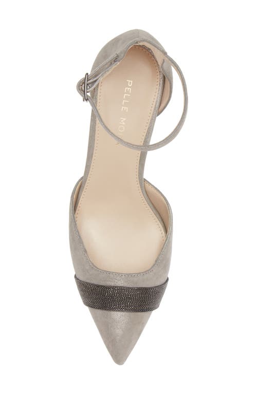 Pelle Moda Kelda Pointed Toe Pump In Pewter