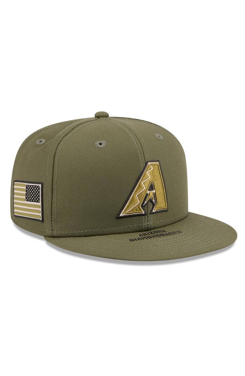 New Era Men's New Era  Olive Arizona Diamondbacks 2026 Armed Forces Day 59FIFTY Fitted Hat, Main, color, Olive