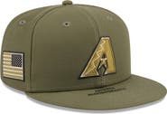 New Era Men's New Era Olive Arizona Diamondbacks 2026 Armed Forces Day 59FIFTY Fitted Hat