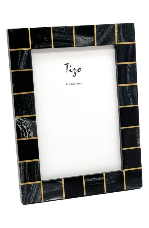 Tizo Faux Bone Picture Frame in Dark Gray 