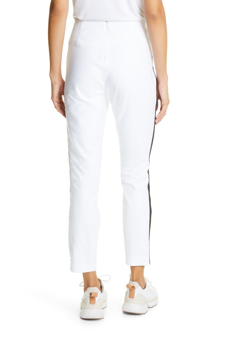 Simone Side Stripe Ankle Pants, Alternate, color, WHITE
