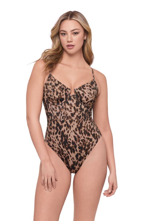 Supportive and Sculpting Corset Underwire One-Piece Swimsuit