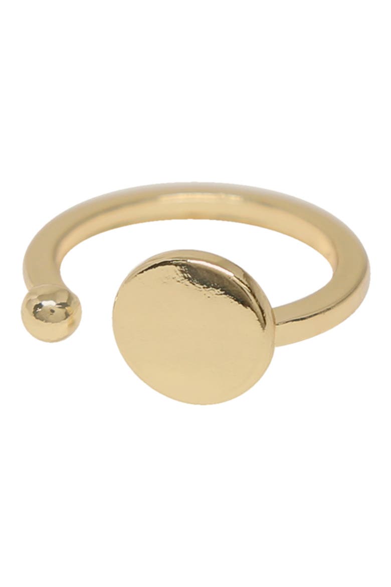 Adjustable Disc Ring, Main, color, GOLD