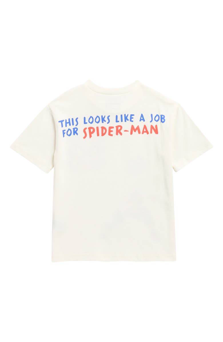 Happy Threads Kids' Spider-Man Graphic T-Shirt & Fleece Shorts Set, Alternate, color,