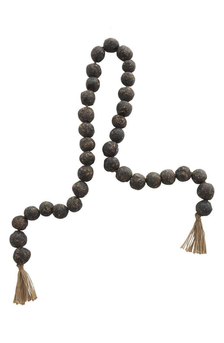 WILLOW ROW Bohemian Ceramic Beaded Tassel Garland, Alternate, color, 