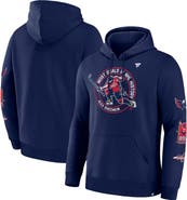 FANATICS Men's Fanatics Alexander Ovechkin Athletic Navy Washington Capitals NHL All-Time Leading Goal Scorer Badges Pullover Hoodie