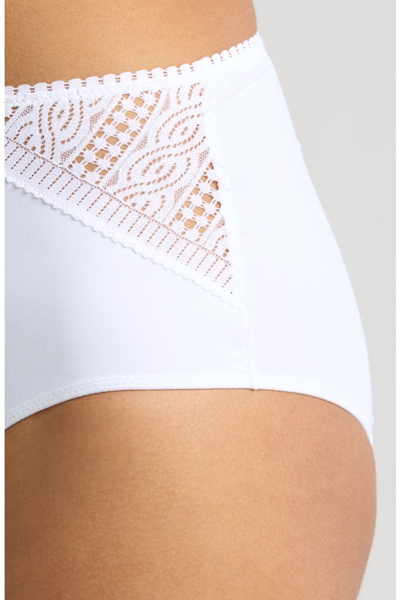 Easy Support High Waist Briefs, Alternate, color, WHITE