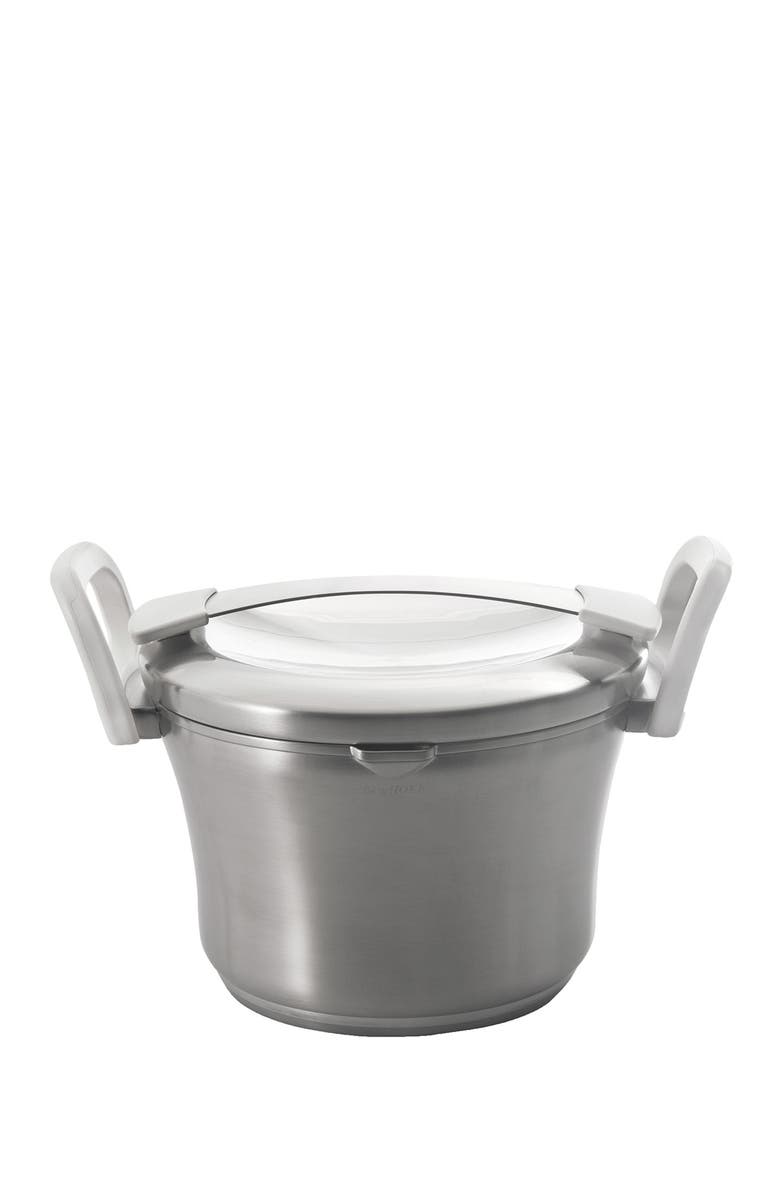 BergHOFF 3.1qt. Stainless Steel Covered Casserole Pot, Main, color, Silver
