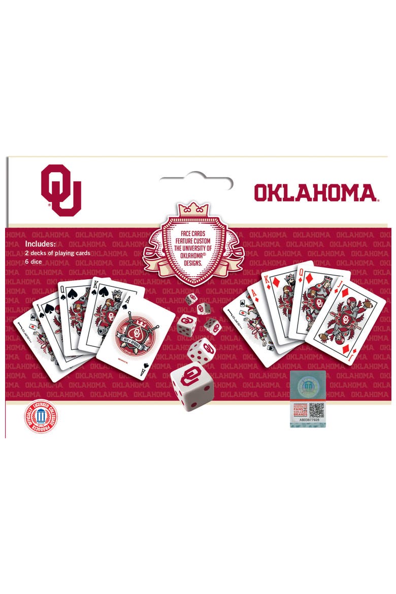 Oklahoma Sooners Playing Cards & Dice, Alternate, color, Multicolor