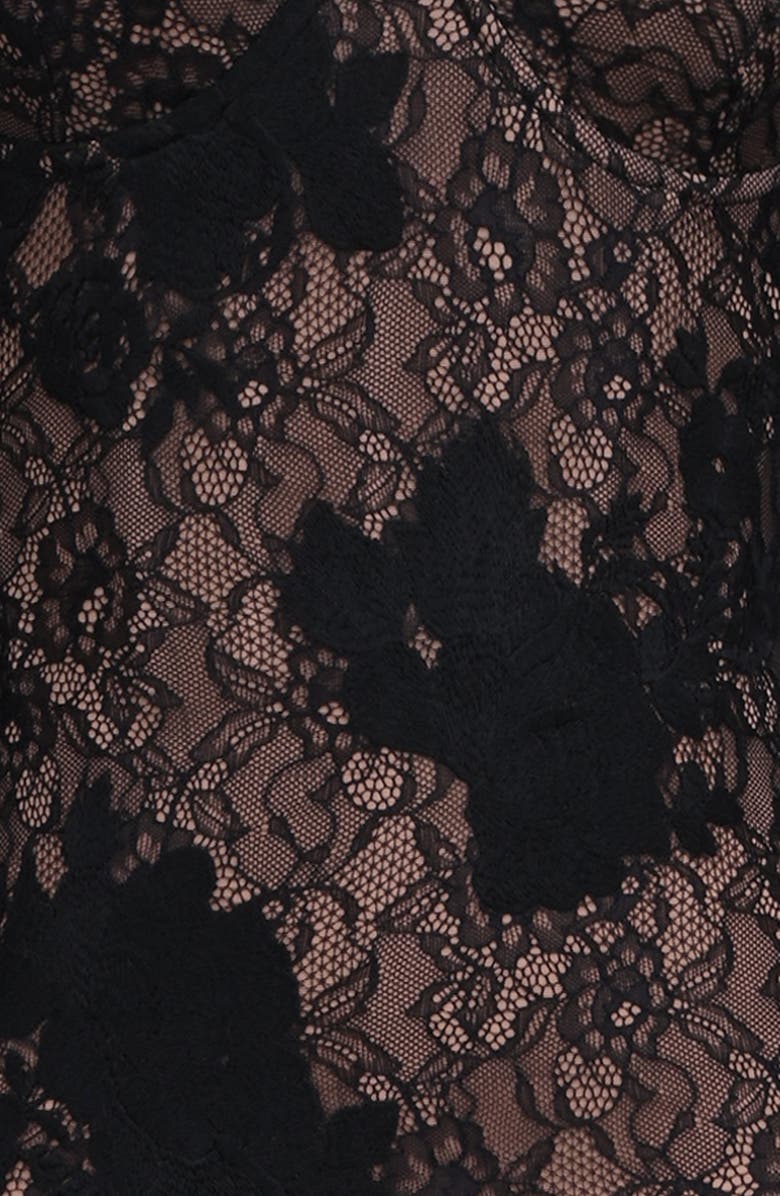 HOUSE OF CB Lucienne Strapless Stretch Lace Gown with Bolero, Alternate, color, 