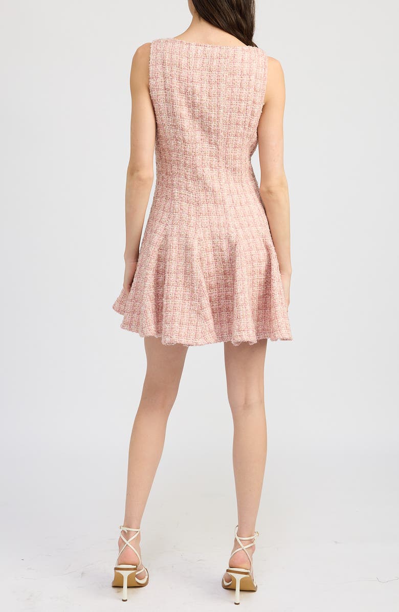 En Saison Tessa Tweed Minidress, Alternate, color, 
