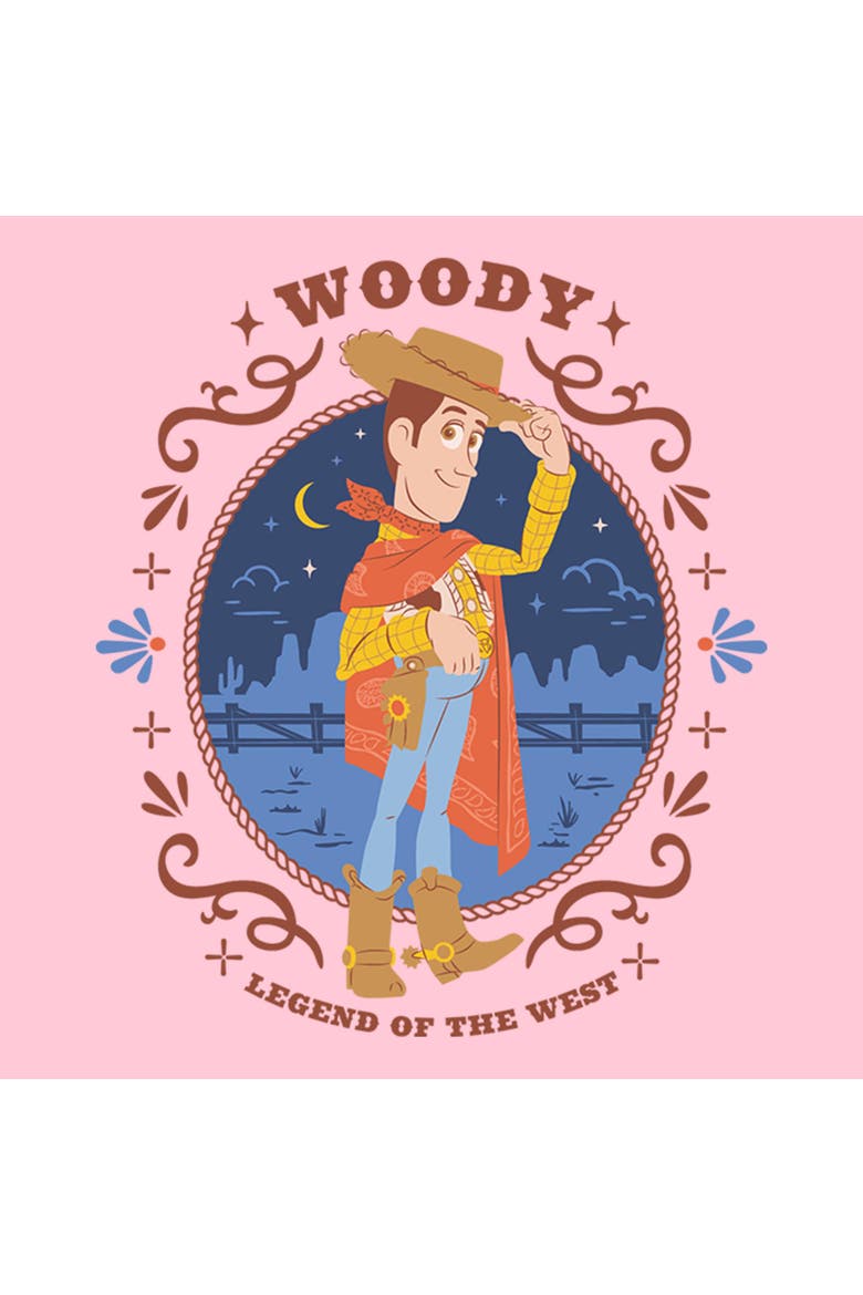 Girl's Toy Story 5 Legend Of The West  Graphic T-Shirt, Alternate, color, Light Pink