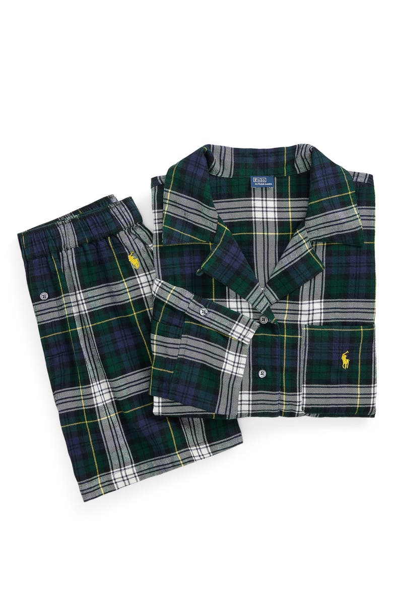 Polo Ralph Lauren Crop Organic Cotton Short Pajamas, Alternate, color, 