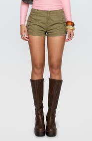 Princess Polly Colonel Cotton Poplin Cargo Shorts