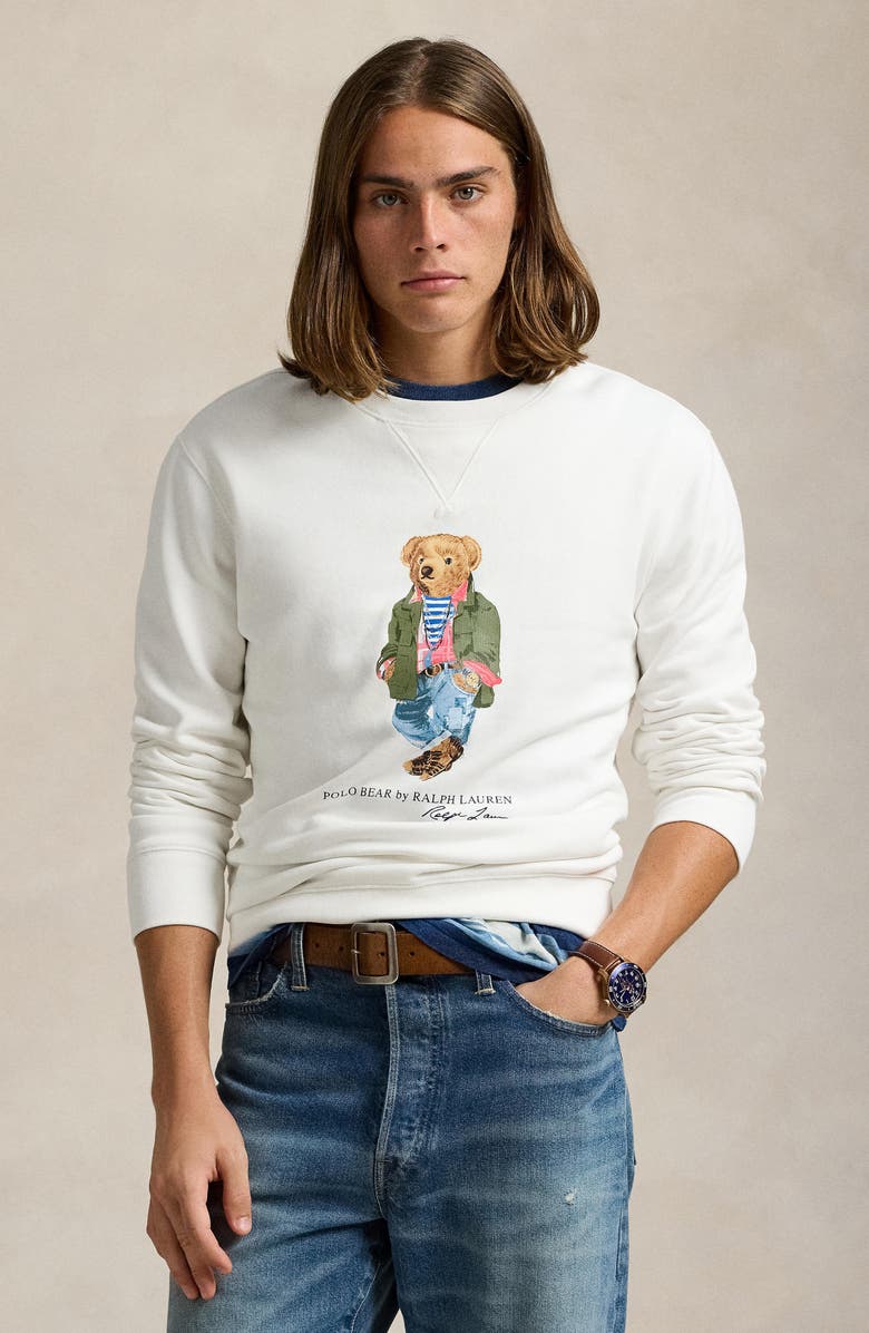 Polo Ralph Lauren Polo Bear Fleece Graphic Sweatshirt, Alternate, color, 