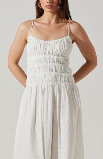 Andrina Shirred Maxi Sundress