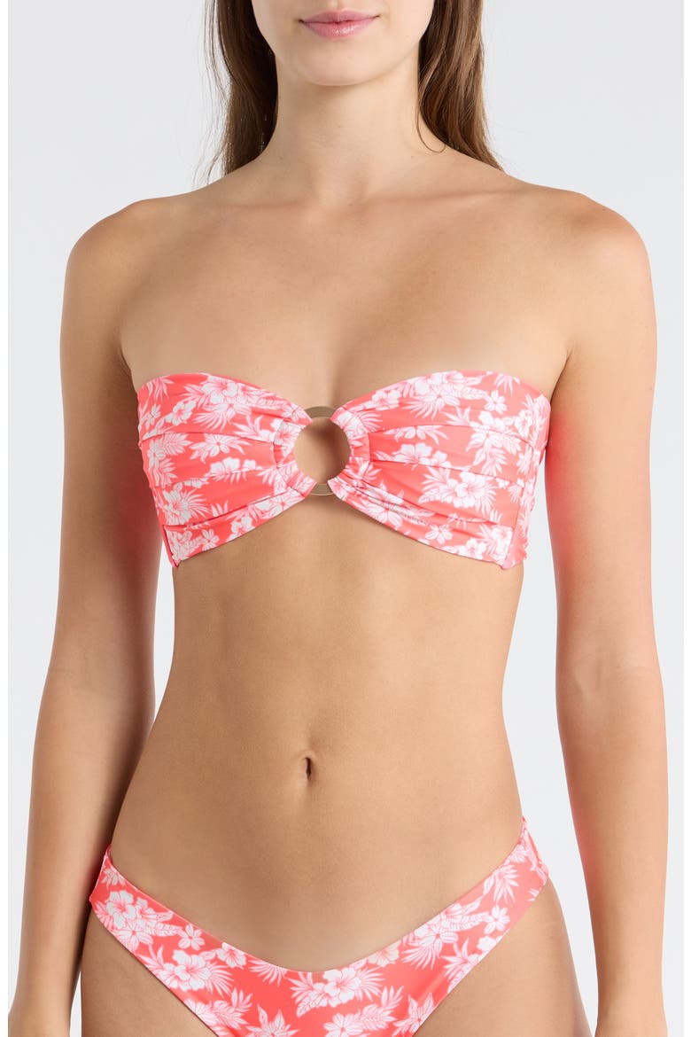 Strapless O-Ring Bikini Top, Main, color, ISLAND PUNCH