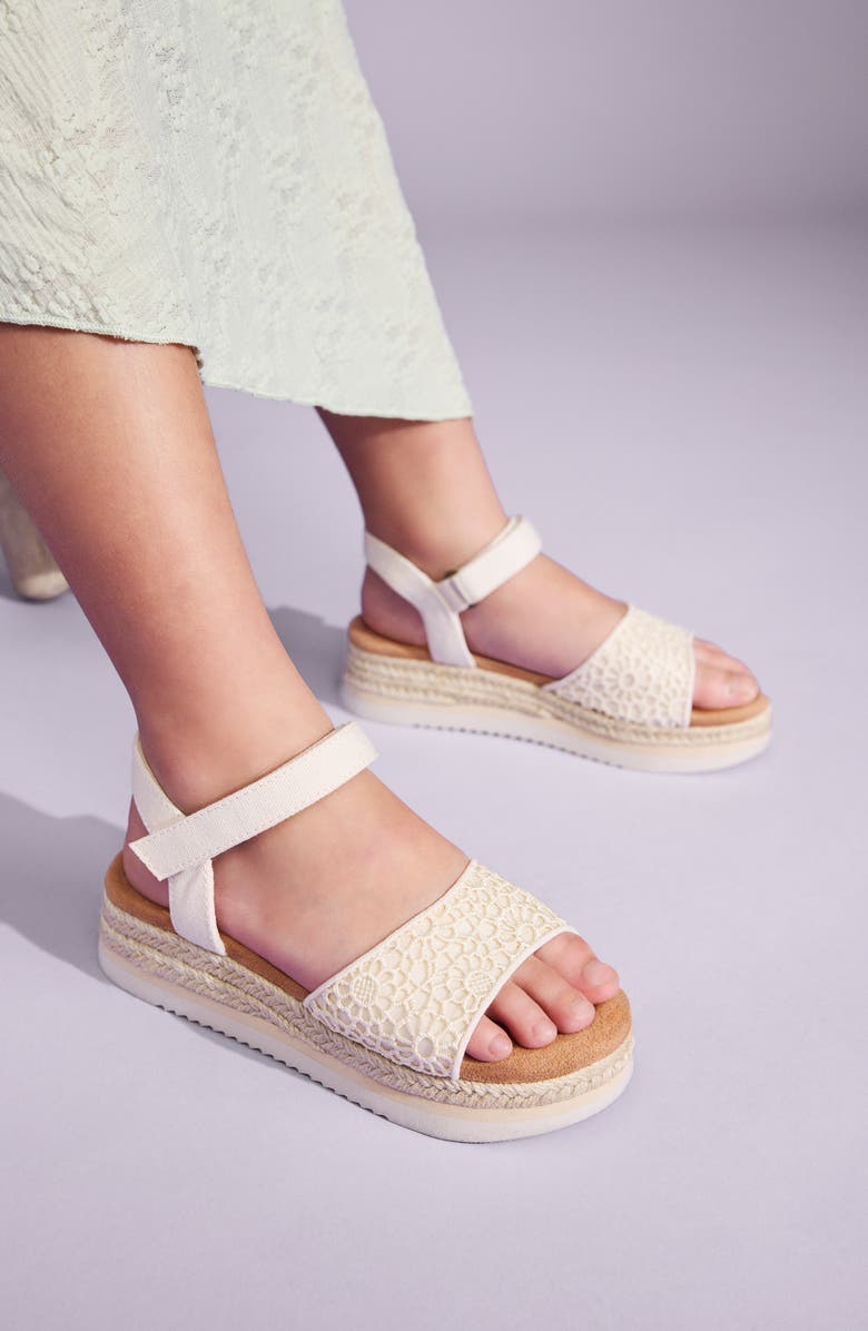TOMS Kids' Diana Espadrille Sandal, Alternate, color, Natural