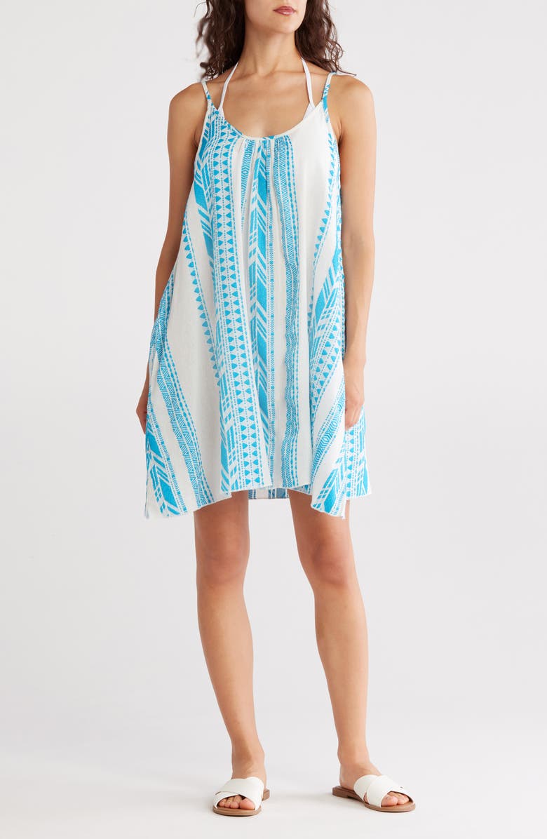 Elan Scoop Neck Cover-Up Dress, Main, color,
