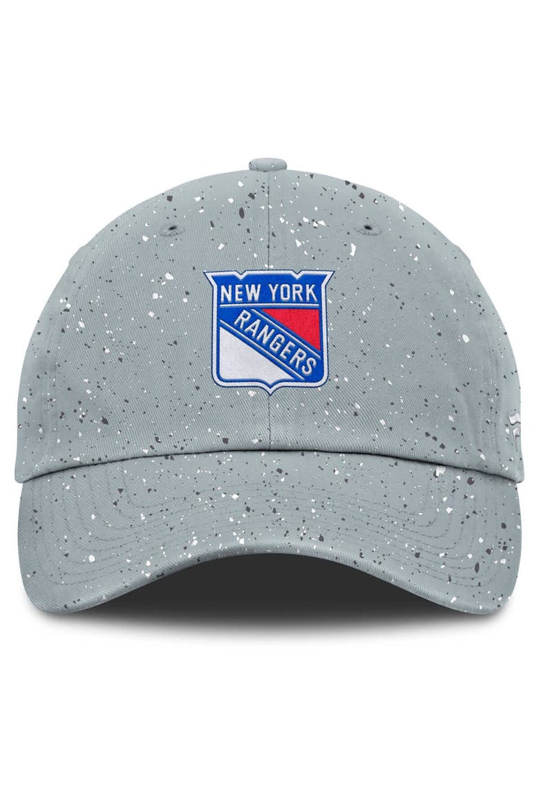 Women's Fanatics Gray New York Rangers Heritage Snow Day Speckle Adjustable Hat, Alternate, color, Gray