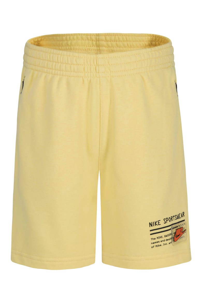 Kids' Sportswear Fleece Sweat Shorts, Main, color, SOFT YELLOW