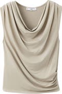 MANGO Camiseta Cowl Neck T-Shirt