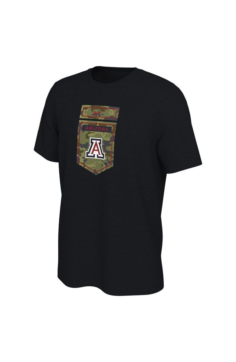 Nike Men's Nike Black Arizona Wildcats Veterans Camo T-Shirt, Alternate, color, Black