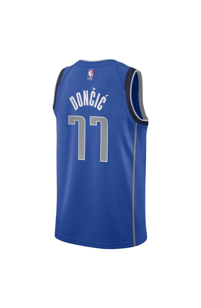 Nike Youth Nike Luka Dončić Blue Dallas Mavericks Swingman Jersey - Icon Edition, Alternate, color,