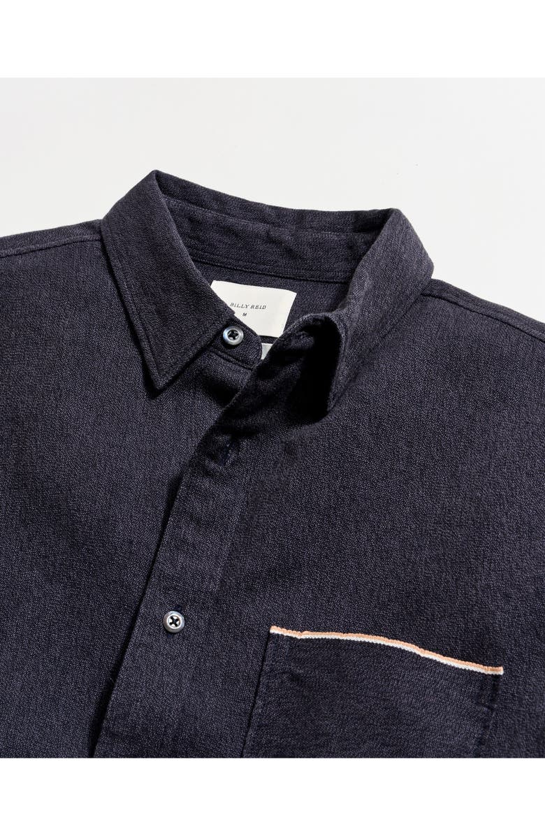 Billy Reid Twisted MSL Button-Up Shirt, Alternate, color, Carbon Blue/ Ombre Blue