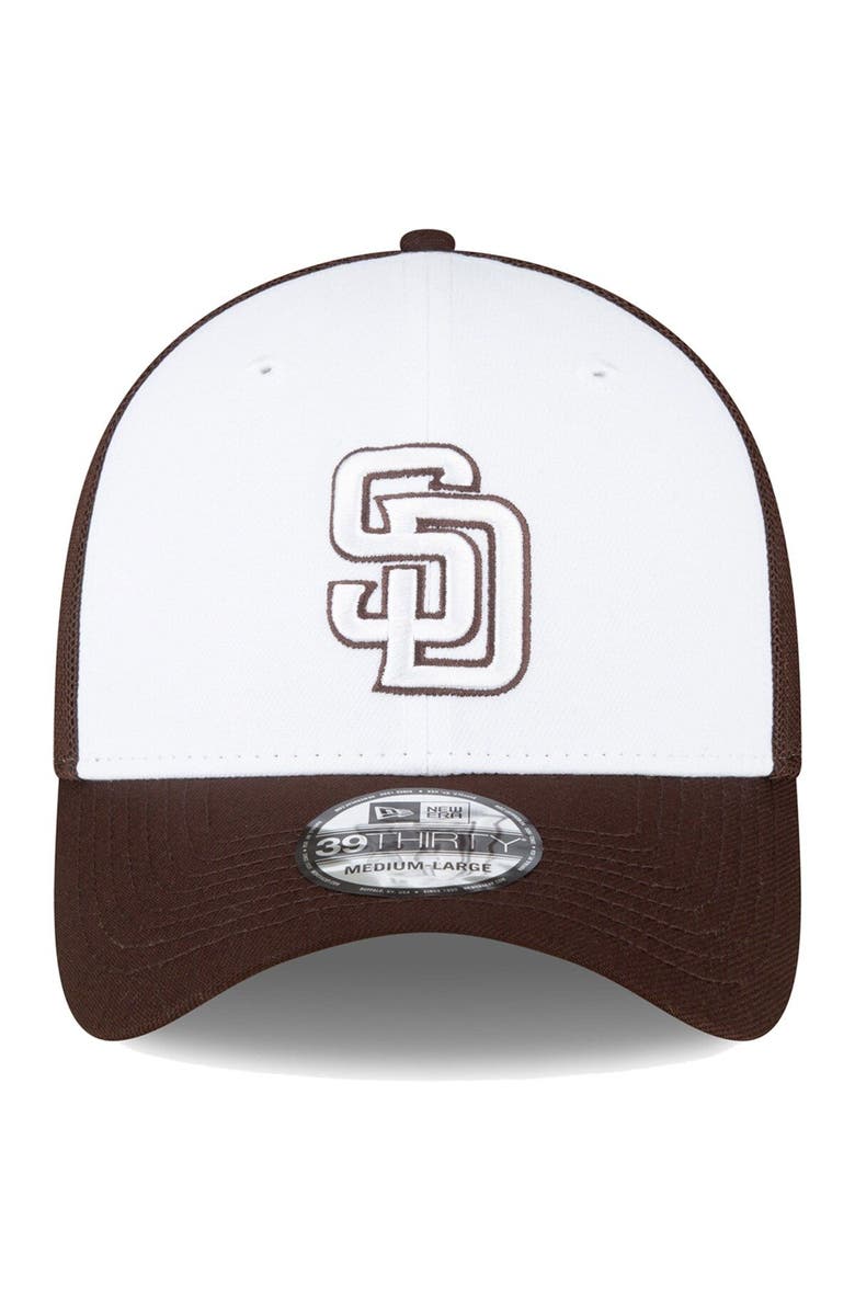 New Era Men's New Era  Brown/White San Diego Padres 2023 On-Field Batting Practice 39THIRTY Flex Hat, Alternate, color, 